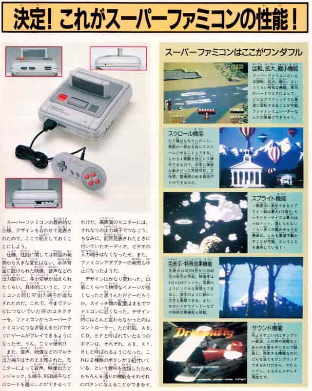 Presentación 1989 Super Famicom