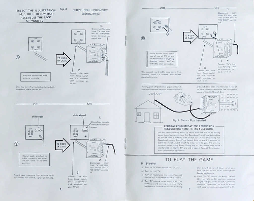 Infoconsolas  manual Sears Tele-Games Pong